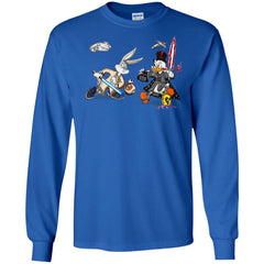 Star Wars T-shirts Rabbit Vs Duck Donald Funny Men Long Sleeve Shirt Men Long Sleeve Shirt - parenttees