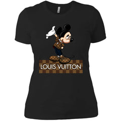 Louis Vuitton Mickey T-shirt Women Cotton T-Shirt Women Cotton T-Shirt - parenttees