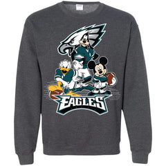 Mickey Mouse Philadelphia Eagle American Football Nfl Sports Shirt Crewneck Pullover Sweatshirt Crewneck Pullover Sweatshirt - parenttees