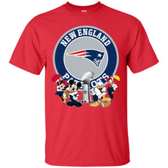 Nfl – New England Patriots Super Bowl 2019 Mickey Mouse Minnie Mouse Donald Duck Daisy Duck Football Men Cotton T-Shirt Men Cotton T-Shirt - parenttees