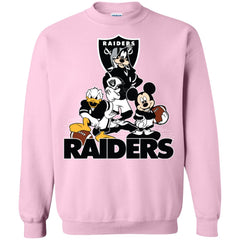 Mickey Mouse Oakland Raiders American Football Nfl Sports Shirt Crewneck Pullover Sweatshirt Crewneck Pullover Sweatshirt - parenttees