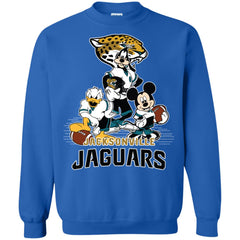 Mickey Mouse Jacksonville Jaguar American Football Nfl Sports Shirt Crewneck Pullover Sweatshirt Crewneck Pullover Sweatshirt - parenttees