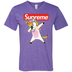 Supreme Unicorn T-shirt Dance Dabbing Unicorn Men V-Neck T-Shirt Men V-Neck T-Shirt - parenttees