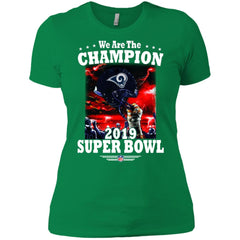 Nfl – Los Angeles Rams We Are The Champion 2019 Super Bowl Football Women Cotton T-Shirt Women Cotton T-Shirt - parenttees