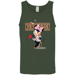 Minnie Mouse Love Couple T-shirt Valentine's Day T-shirt Men Cotton Tank Men Cotton Tank - parenttees