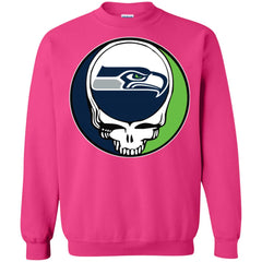 Seattle Seahawks Grateful Dead Steal Your Face Football Nfl Shirts Crewneck Pullover Sweatshirt Crewneck Pullover Sweatshirt - parenttees