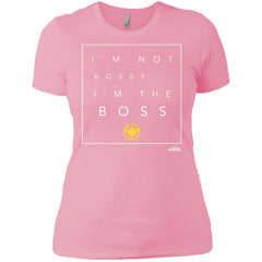 Captain Marvel Not Bossy I'm The Boss Women Cotton T-Shirt Women Cotton T-Shirt - parenttees