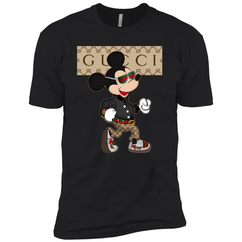 Gucci Shirt Mickey Mouse T-shirt Men Short Sleeve T-Shirt Black / X-Small Men Short Sleeve T-Shirt - parenttees