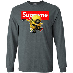 Supreme Minion T-shirt Trending Men Long Sleeve Shirt Men Long Sleeve Shirt - parenttees