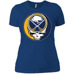 Buffalo Sabres Grateful Dead Steal Your Face Hockey Nhl Shirts Women Cotton T-Shirt Women Cotton T-Shirt - parenttees