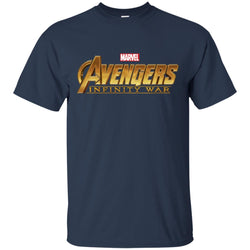 Marvel Avengers Infinity War Golden Logo Men Cotton T-Shirt