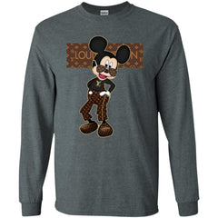 Best Louis Vuitton Mickey Fashion T-shirt Men Long Sleeve Shirt Men Long Sleeve Shirt - parenttees