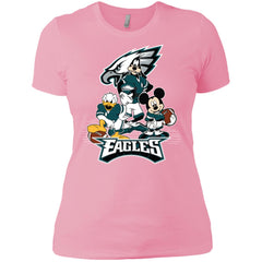 Mickey Mouse Philadelphia Eagle American Football Nfl Sports Shirt Women Cotton T-Shirt Women Cotton T-Shirt - parenttees