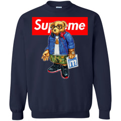 Supreme Bear Style Music T-shirt Crewneck Pullover Sweatshirt Crewneck Pullover Sweatshirt - parenttees