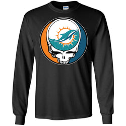 Miami Dolphins Grateful Dead Steal Your Face Football Nfl Shirts Men Long Sleeve Shirt