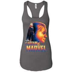 Captain Marvel Bold Sunset Portrait Women Tank Top Women Tank Top - parenttees