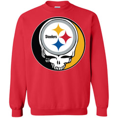 Pittsburgh Steelers Grateful Dead Steal Your Face Football Nfl Shirts Crewneck Pullover Sweatshirt Crewneck Pullover Sweatshirt - parenttees