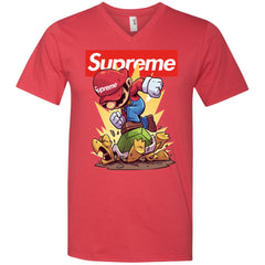 Supreme Mario Gaming T-shirt Men V-Neck T-Shirt Men V-Neck T-Shirt - parenttees