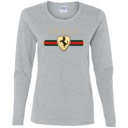 Gucci Ferrari T-shirt Women Long Sleeve Shirt