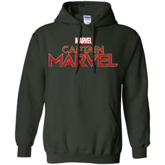 Marvel Captain Marvel Movie Logo Red Pullover Hoodie Sweatshirt Pullover Hoodie Sweatshirt - parenttees