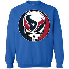 Houston Texans Grateful Dead Steal Your Face Football Nfl Shirts Crewneck Pullover Sweatshirt Crewneck Pullover Sweatshirt - parenttees