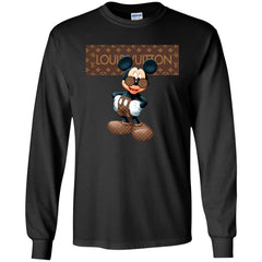 Best Louis Vuitton Mickey Mouse Shirt Men Long Sleeve Shirt Men Long Sleeve Shirt - parenttees