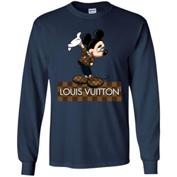 Louis Vuitton Mickey T-shirt Men Long Sleeve Shirt