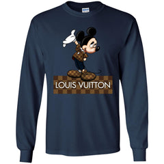 Louis Vuitton Mickey T-shirt Men Long Sleeve Shirt Men Long Sleeve Shirt - parenttees