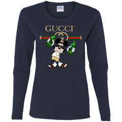 Gucci Mickey Mouse Top Trending T-shirt Women Long Sleeve Shirt Women Long Sleeve Shirt - parenttees