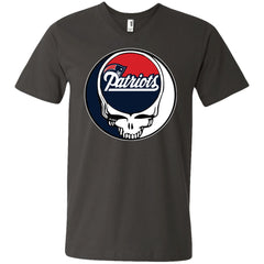 New England Patriots Grateful Dead Steal Your Face Football Nfl Shirts Men V-Neck T-Shirt Men V-Neck T-Shirt - parenttees