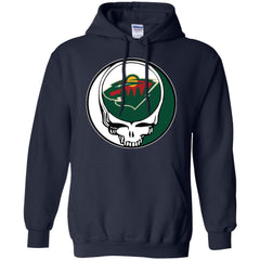 Minnesota Wild Grateful Dead Steal Your Face Hockey Nhl Shirts Pullover Hoodie Sweatshirt Pullover Hoodie Sweatshirt - parenttees