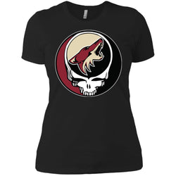 Arizona Coyotes Grateful Dead Steal Your Face Hockey Nhl Shirts Women Cotton T-Shirt