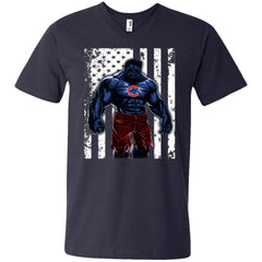 Giants Hulk Chicago Cubs T-shirt Flag Men V-Neck T-Shirt Men V-Neck T-Shirt - parenttees