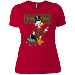 Louis Vuitton Donald Duck T-shirt Women Cotton T-Shirt Women Cotton T-Shirt - parenttees