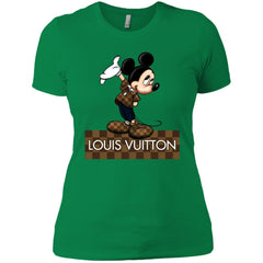 Louis Vuitton Mickey T-shirt Women Cotton T-Shirt Women Cotton T-Shirt - parenttees