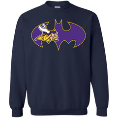 We Are The Minnesota Vikings Batman Nfl Mashup Crewneck Pullover Sweatshirt Crewneck Pullover Sweatshirt - parenttees