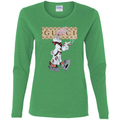 Gucci Rabbit Smoking Tshirt Women Long Sleeve Shirt Women Long Sleeve Shirt - parenttees