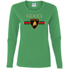 Gucci Lamborghini T-shirt Women Long Sleeve Shirt Women Long Sleeve Shirt - parenttees