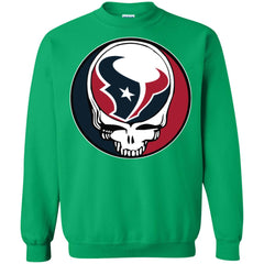 Houston Texans Grateful Dead Steal Your Face Football Nfl Shirts Crewneck Pullover Sweatshirt Crewneck Pullover Sweatshirt - parenttees