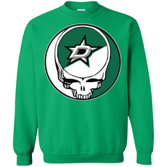 Dallas Stars Grateful Dead Steal Your Face Hockey Nhl Shirts Crewneck Pullover Sweatshirt Crewneck Pullover Sweatshirt - parenttees