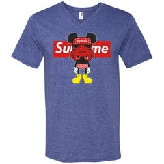 Supreme Robot Mickey Hot T-shirt Men V-Neck T-Shirt Men V-Neck T-Shirt - parenttees