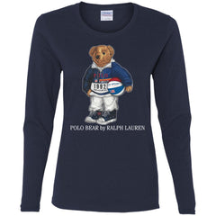 Ralph Lauren Polo Bear T-shirt Women Long Sleeve Shirt Women Long Sleeve Shirt - parenttees