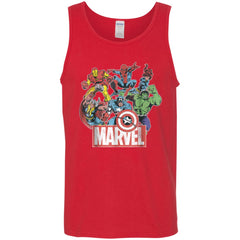 Marvel Avengers Team Retro Comic Vintage Graphic Men Cotton Tank Men Cotton Tank - parenttees