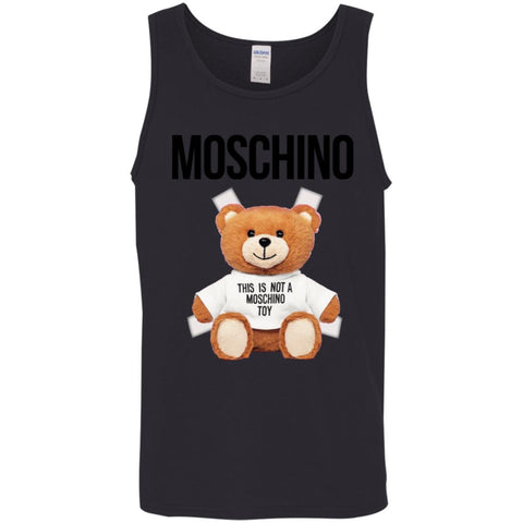 Moschino T-shirt Men Cotton Tank Black / X-Small Men Cotton Tank - parenttees