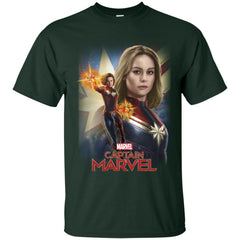 Marvel Captain Marvel Powers Portrait Men Cotton T-Shirt Men Cotton T-Shirt - parenttees