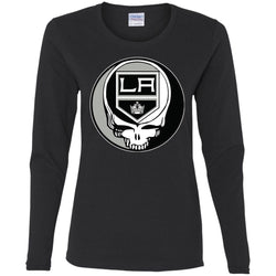 Los Angeles Kings Grateful Dead Steal Your Face Hockey Nhl Shirts Women Long Sleeve Shirt