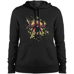 Captain Marvel Cracked Paint Splatter Logo Women Hooded Sweatshirt Women Hooded Sweatshirt - parenttees