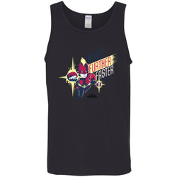 Captain Marvel Higher Further Faster Drawn Men Cotton Tank