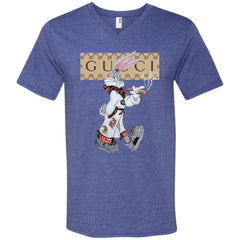 Gucci Rabbit Smoking Tshirt Men V-Neck T-Shirt Men V-Neck T-Shirt - parenttees