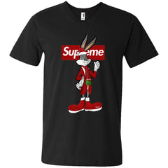 Supreme Rabbit Party T-shirt Men V-Neck T-Shirt Men V-Neck T-Shirt - parenttees